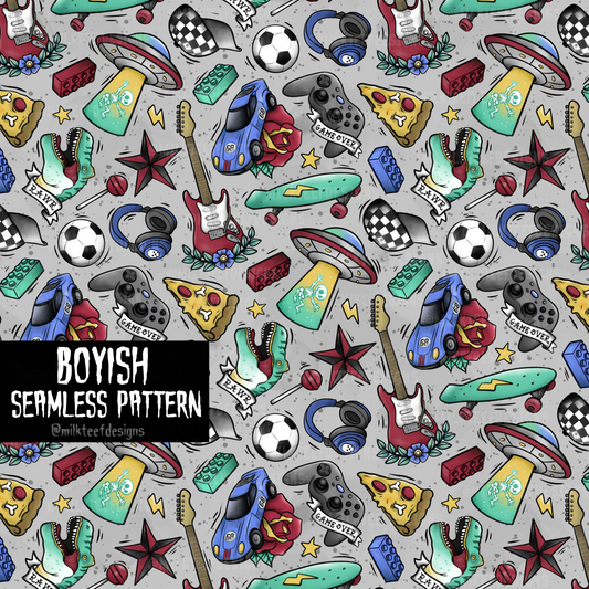 Boyish / Seamless Pattern