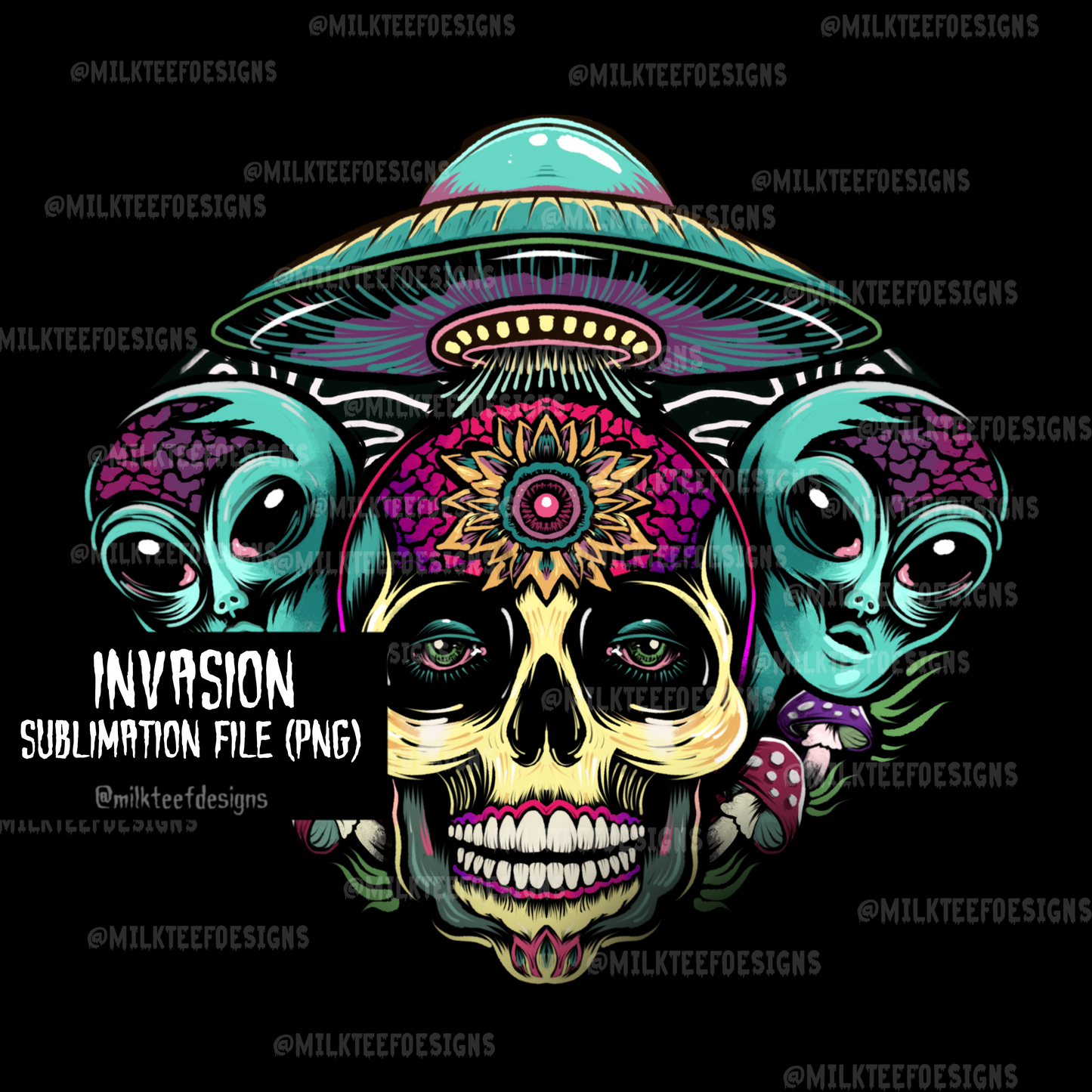 Invasion / Sublimation Design (PNG)