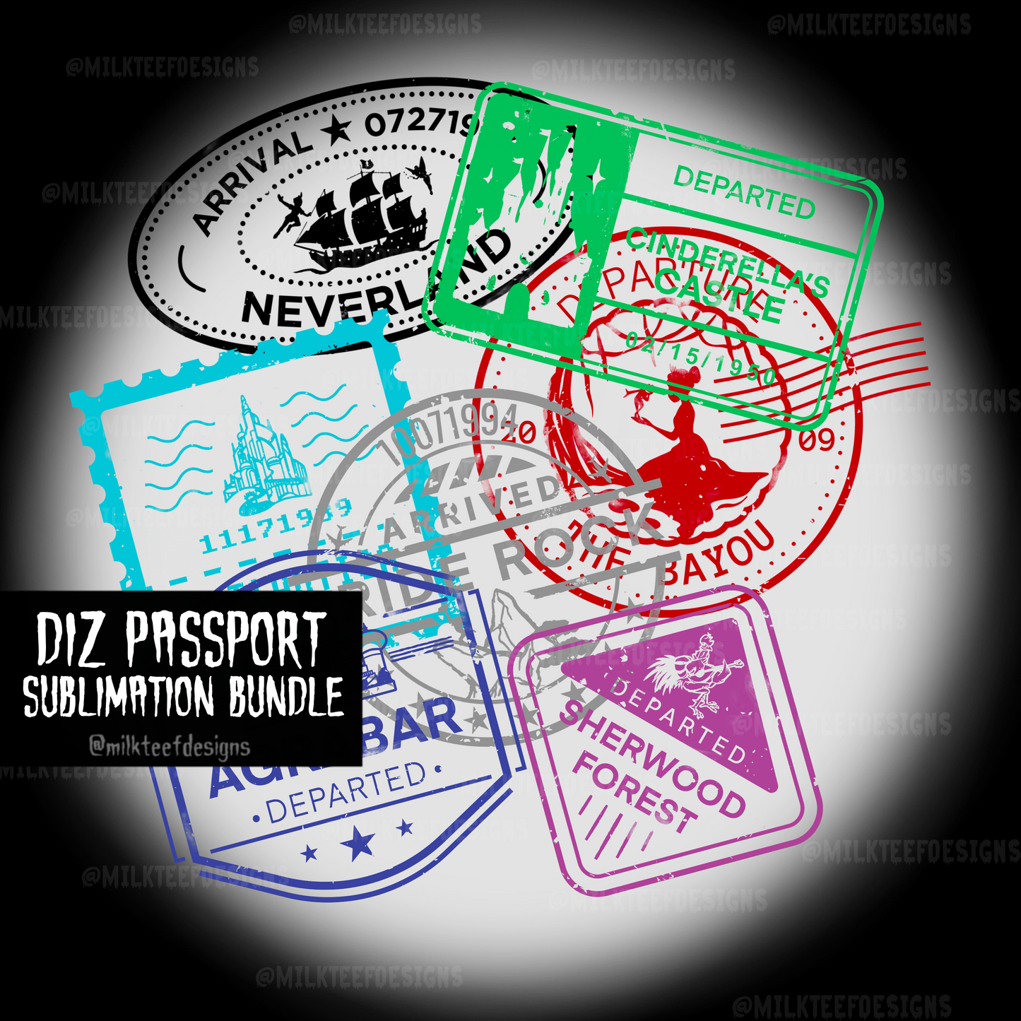 Diz Passport / Sublimation Bundle (PNG)
