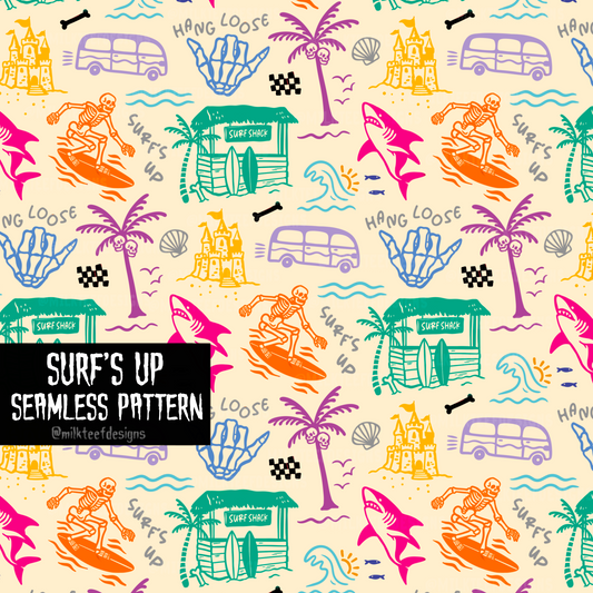 Surf's Up / Seamless Pattern