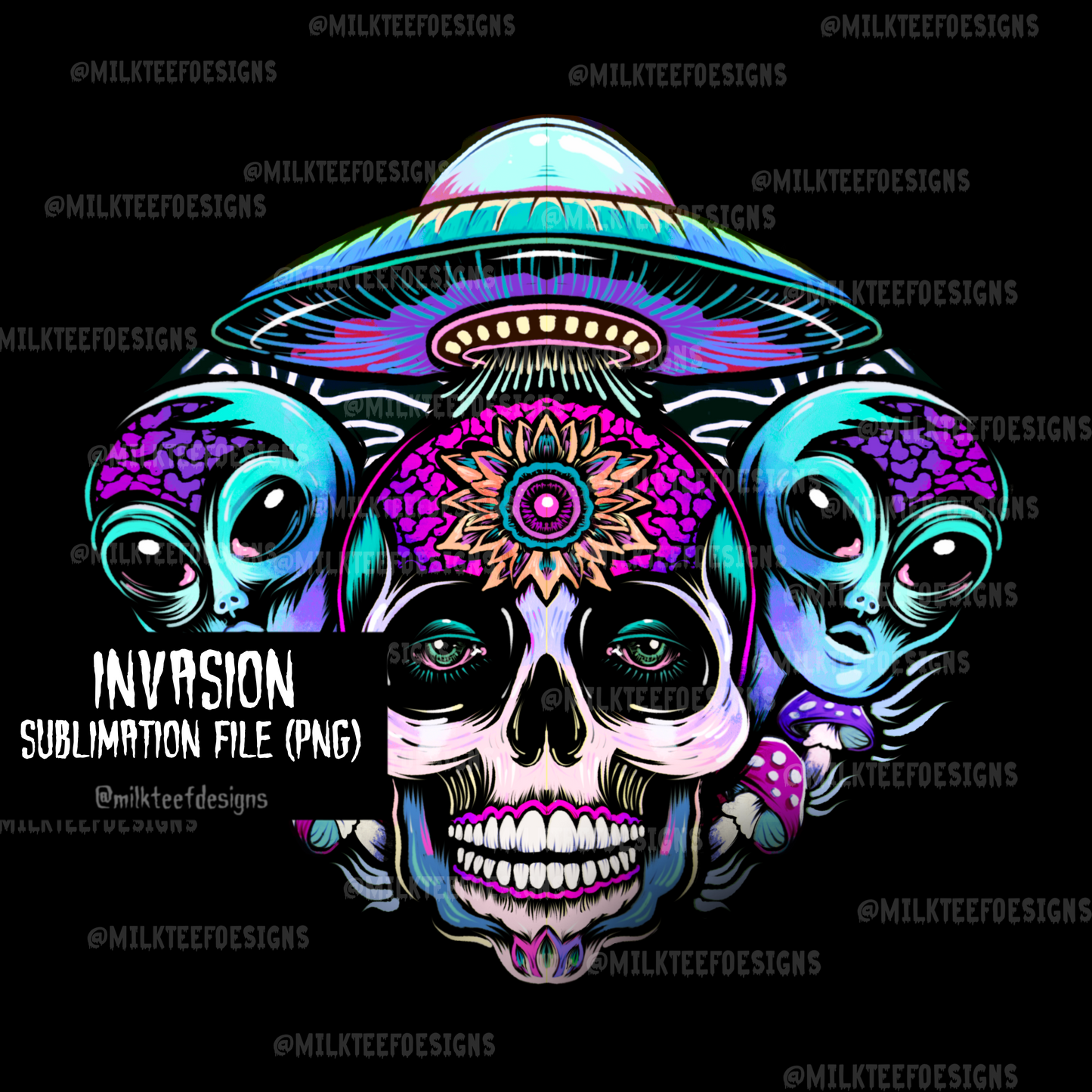 Invasion / Sublimation Design (PNG)