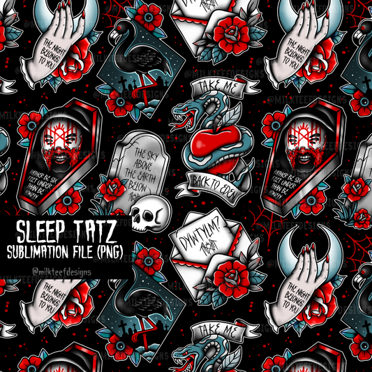 Sleep Tatz / Seamless Pattern