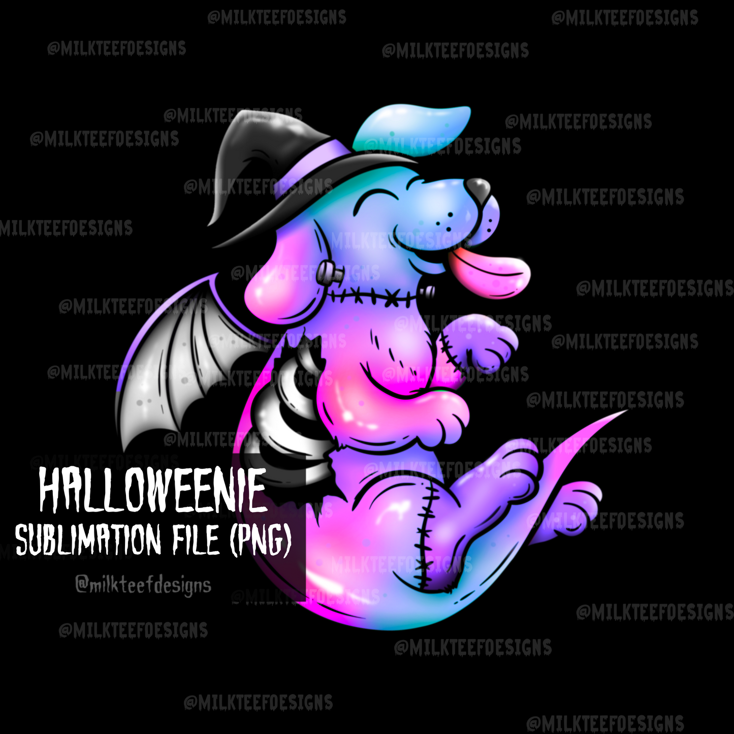 Halloweenie / Sublimation Design (PNG)