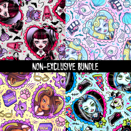 Monster Non-exclusibe Bundle / Seamless Pattern