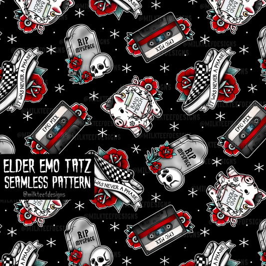 Elder Emo Tatz / Seamless Pattern
