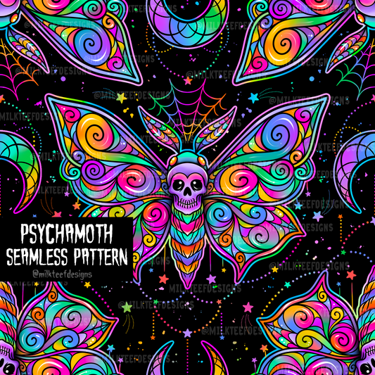 Psychamoth / Seamless Pattern