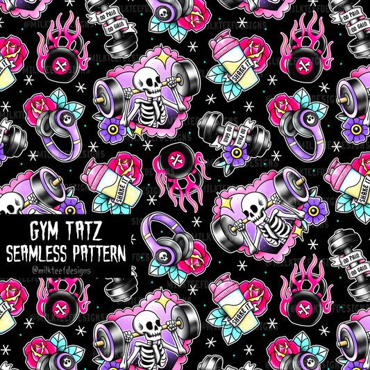 Gym Tatz / Seamless Pattern