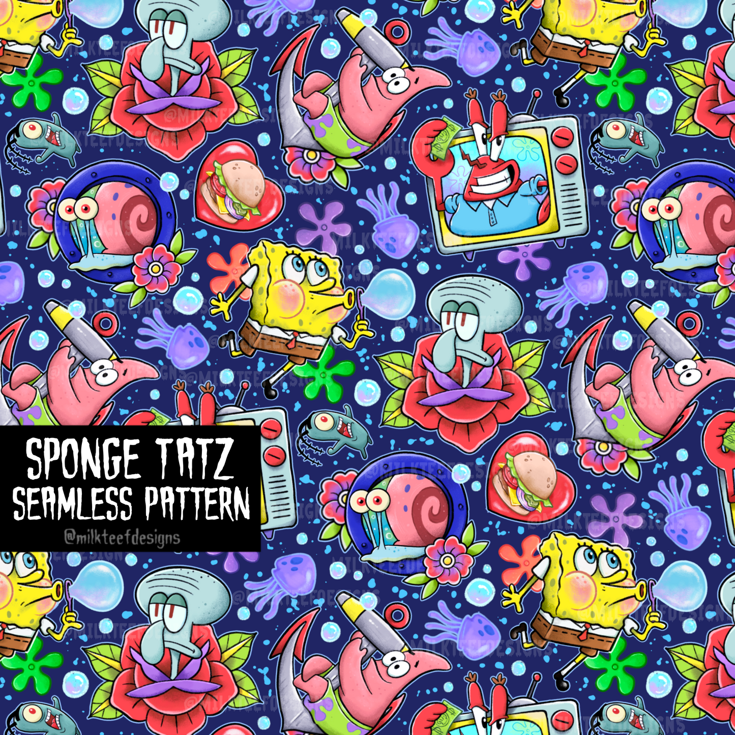 Sponge Tatz / Seamless Pattern