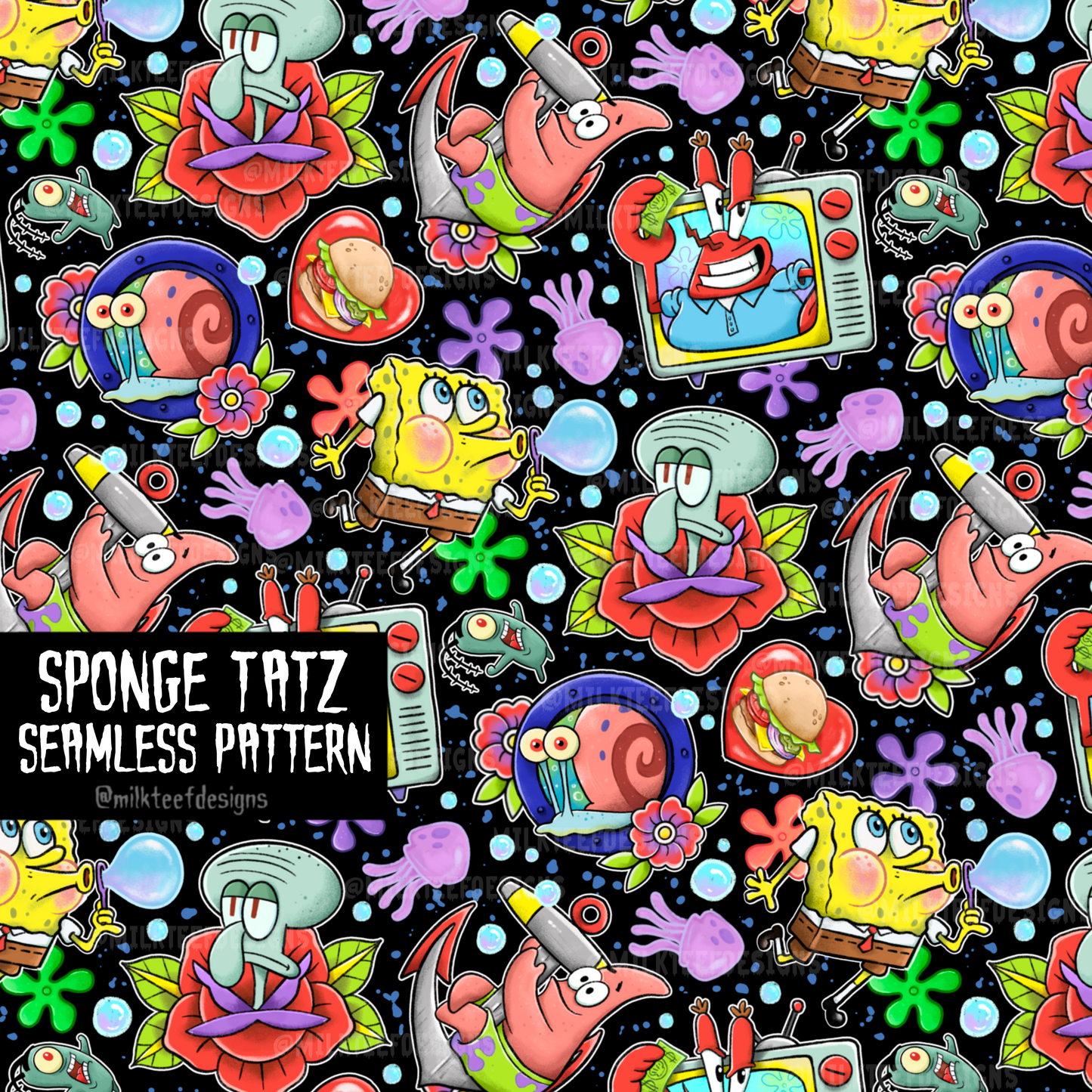 Sponge Tatz / Seamless Pattern