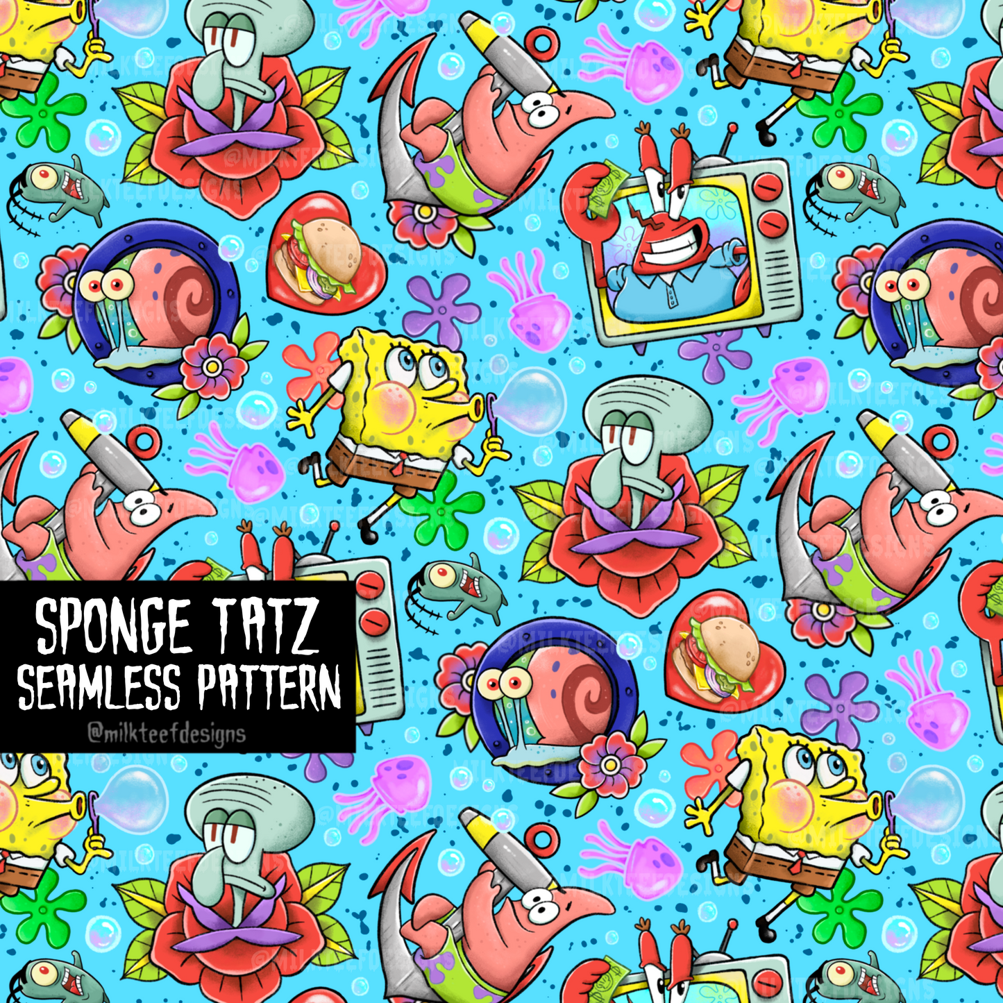 Sponge Tatz / Seamless Pattern