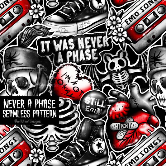 Never a Phase / Seamless Pattern