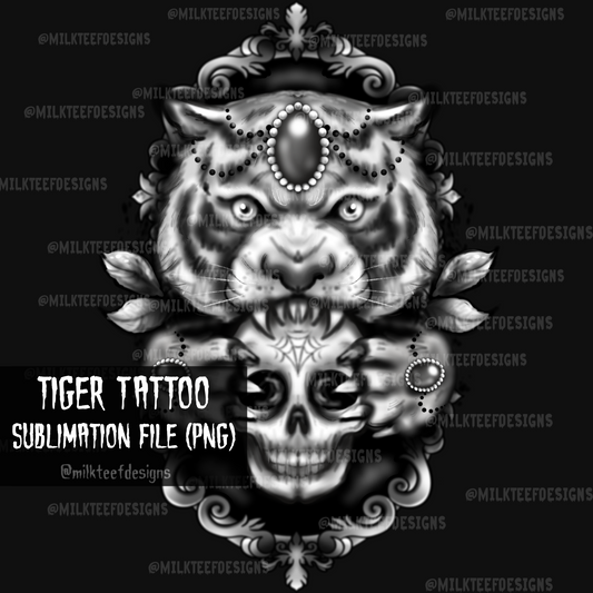 Tiger Tattoo / Sublimation Design (PNG)