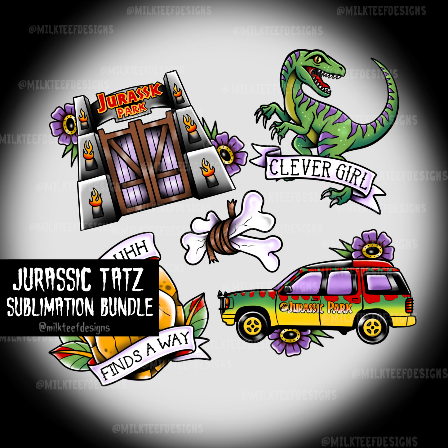 Jurassic Tatz / Sublimation Bundle (PNG)