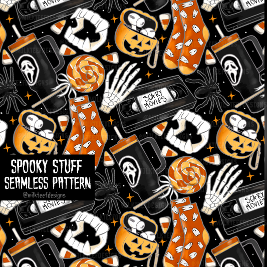 Spooky Stuff / Seamless Pattern