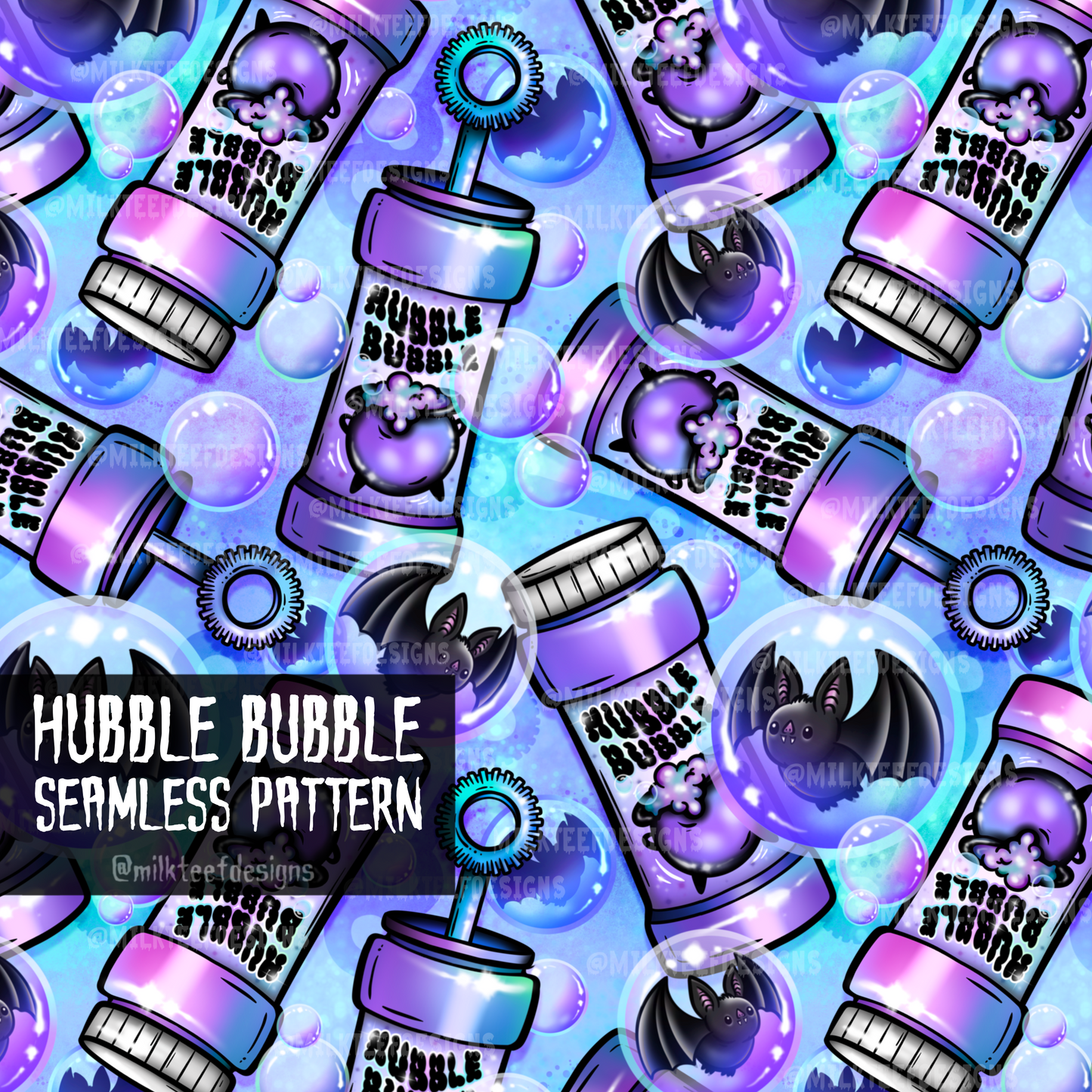 Hubble Bubble / Seamless Pattern