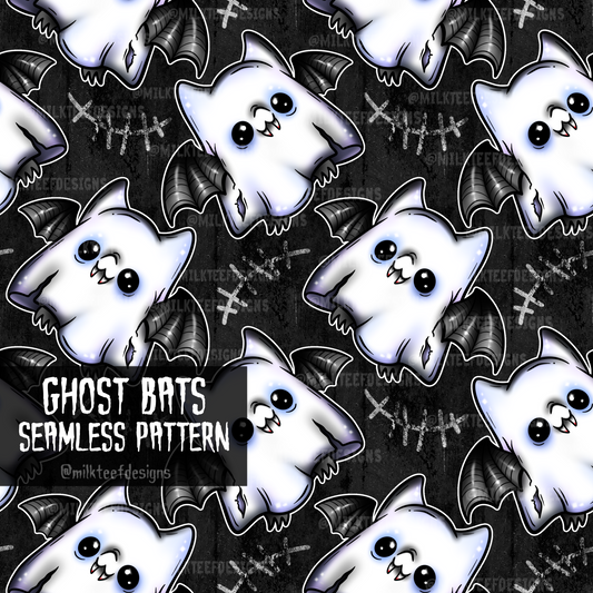 Ghost Bats / Seamless Pattern