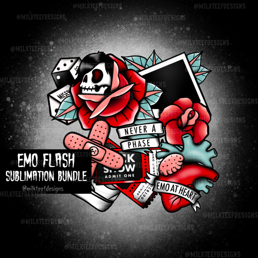 Emo Flash / Sublimation Design (PNG)