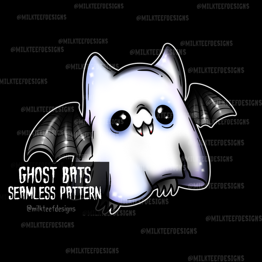 Ghost Bats / Sublimation Design (PNG)