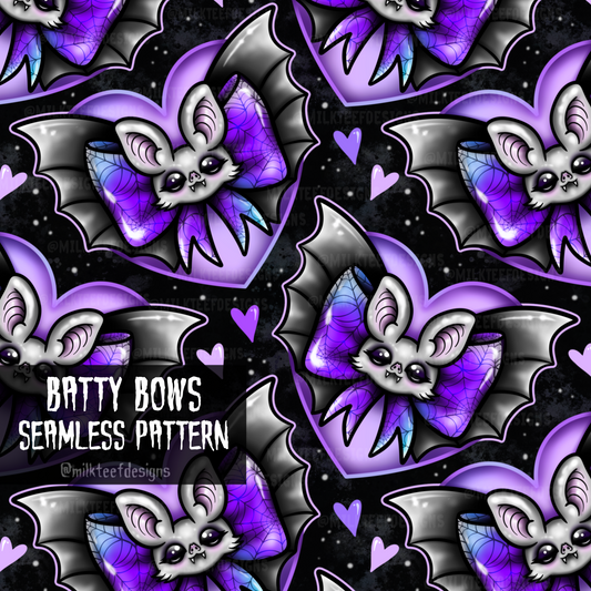 Batty Bows / Seamless Pattern