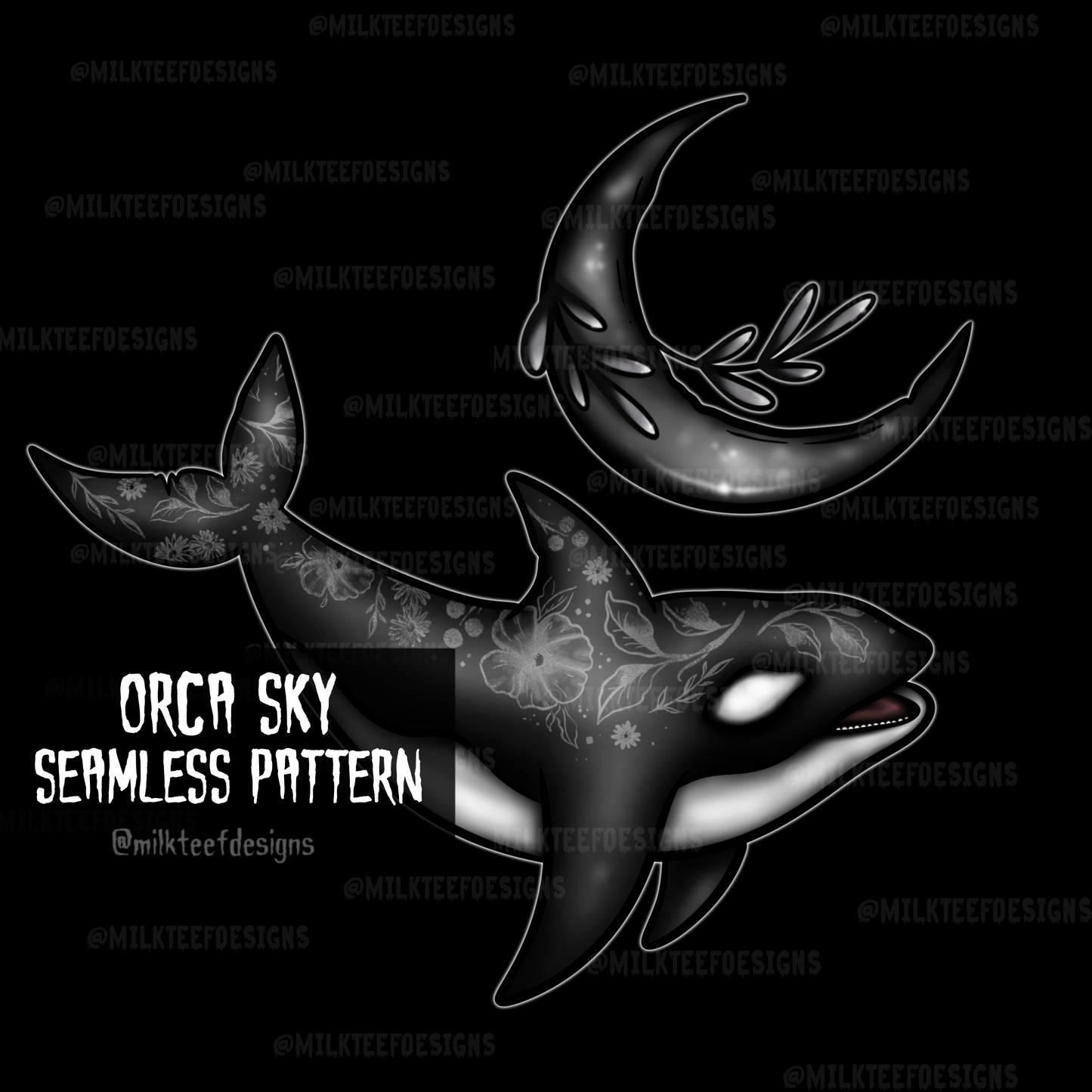 Orca Sky / Sublimation Design (PNG)