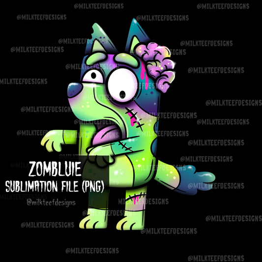 Zombluie / Sublimation Design (PNG)