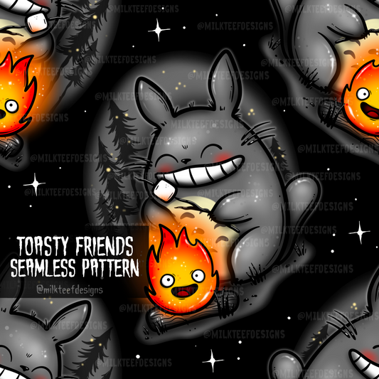 Toasty Friends / Seamless Pattern