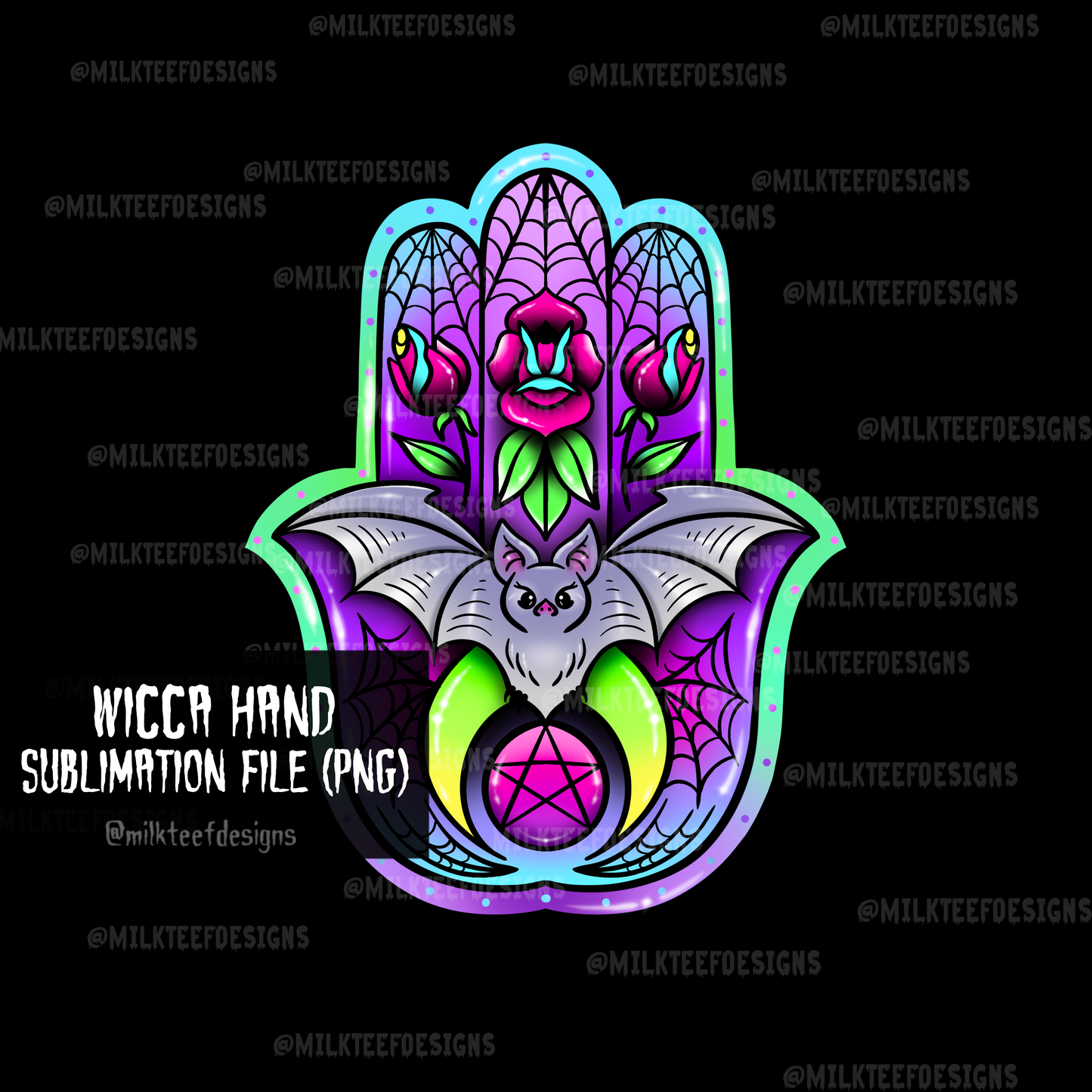 Wicca Hand / Sublimation Design (PNG)