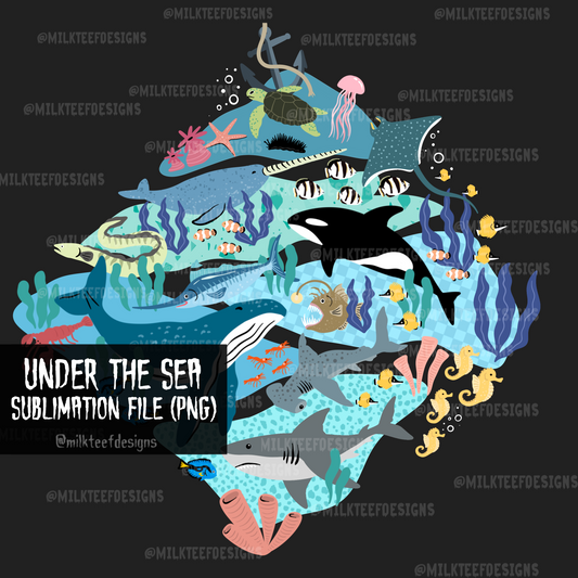 Under The Sea / Sublimation Design (PNG)