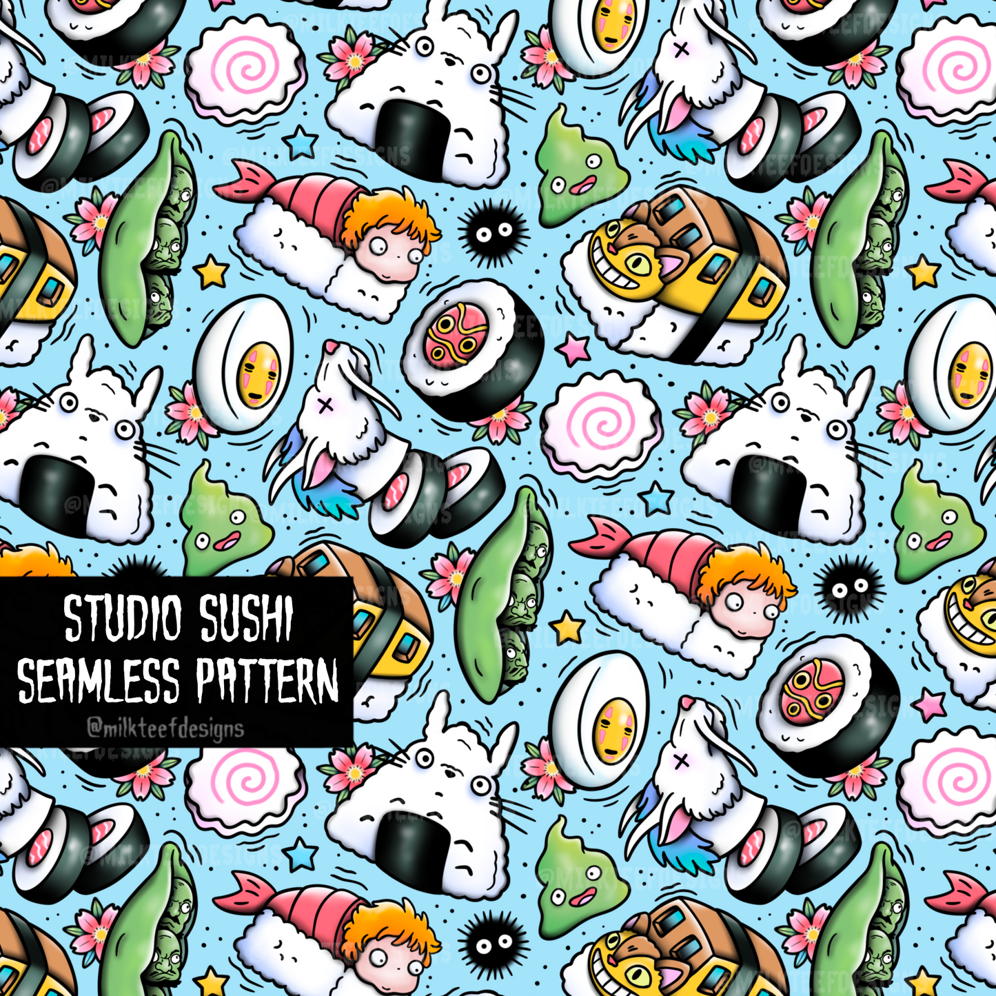 Studio Sushi / Seamless Pattern