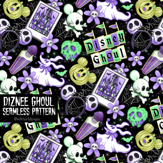 Diznee Ghoul / Seamless Pattern