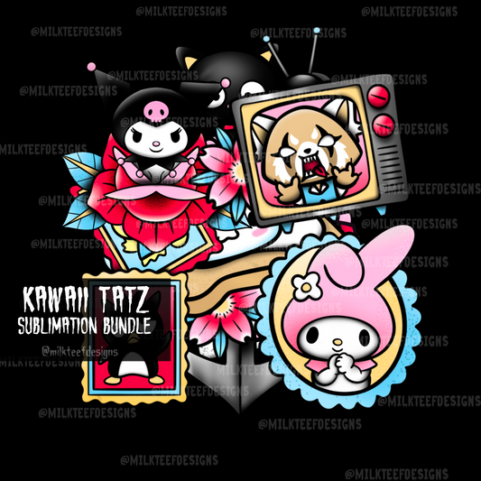 Kawaii Tatz / Sublimation Designs