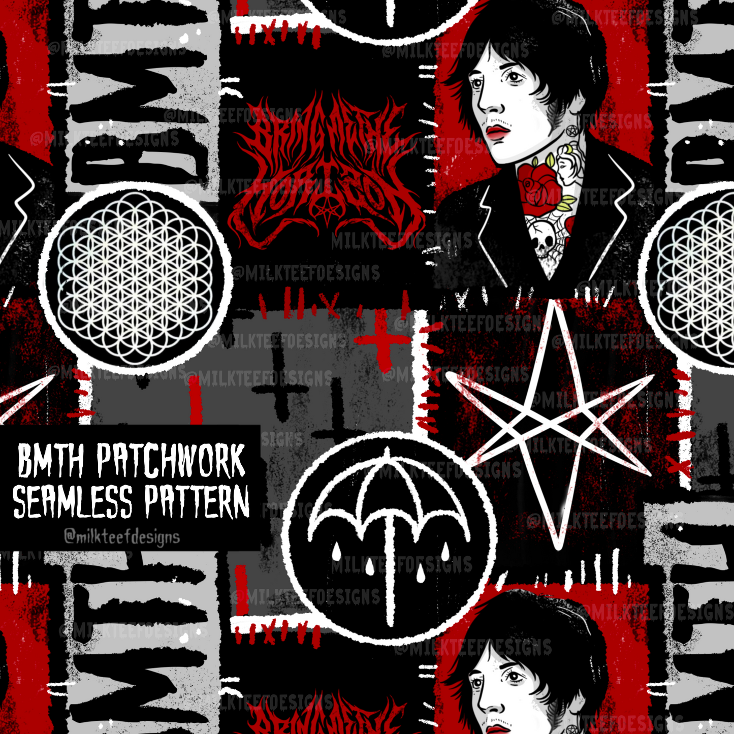 BMTH Patchwork / Seamless Pattern