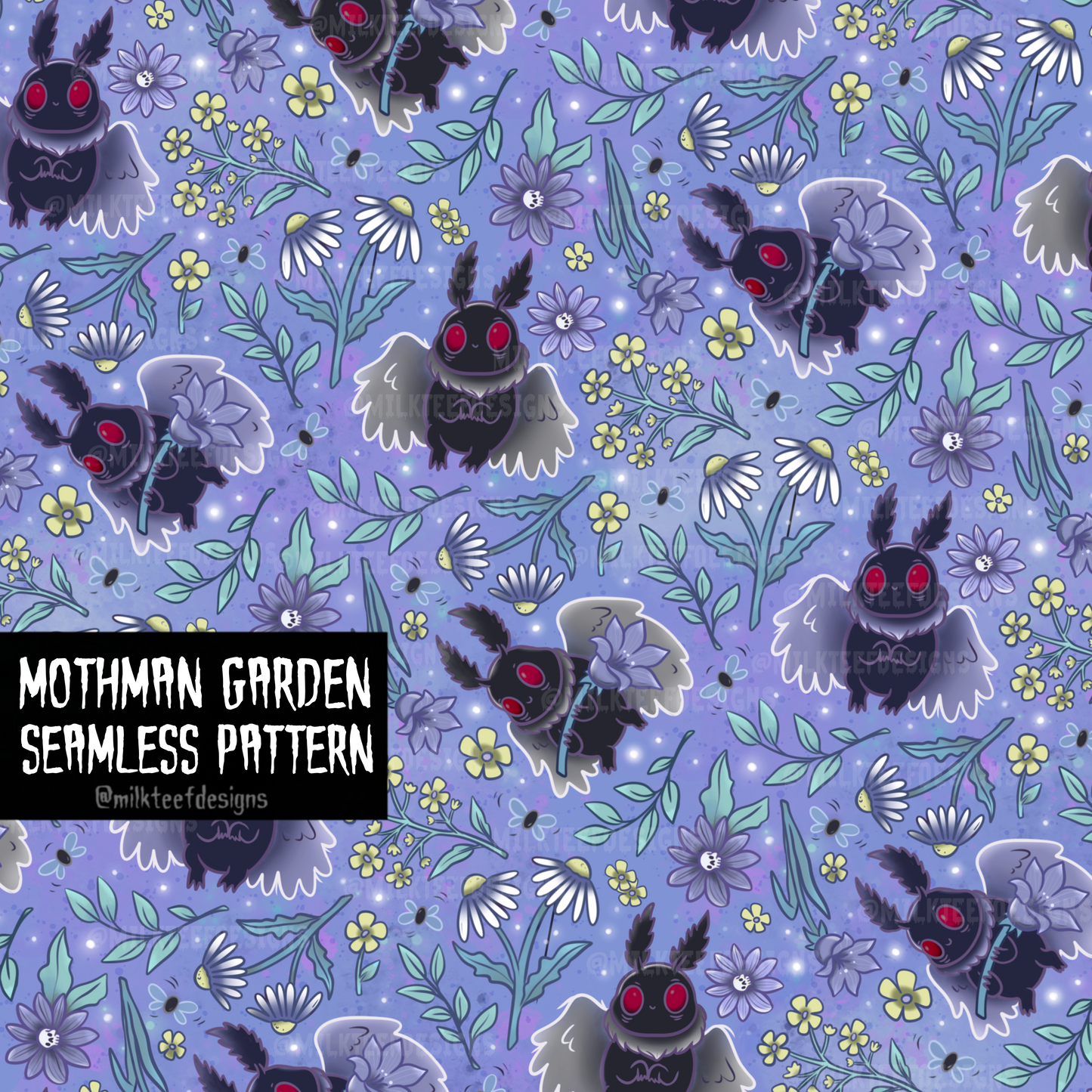 Mothman Floral / Seamless Patterns