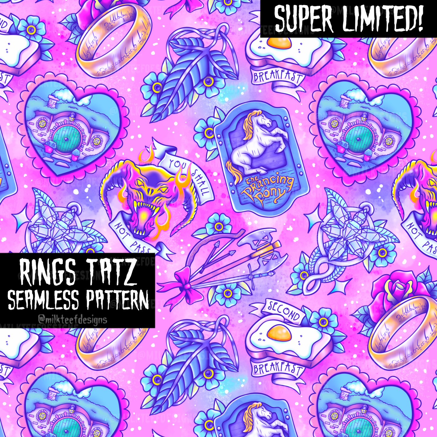 Rings Tatz / Seamless Pattern