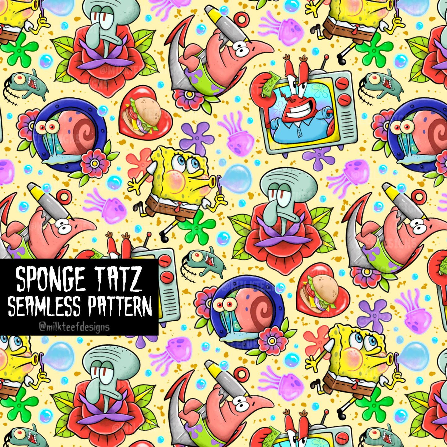 Sponge Tatz / Seamless Pattern