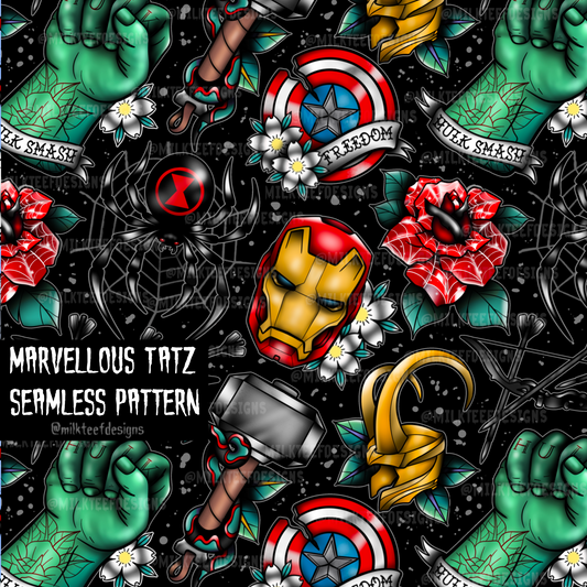 Marvellous Tatz / Seamless Pattern