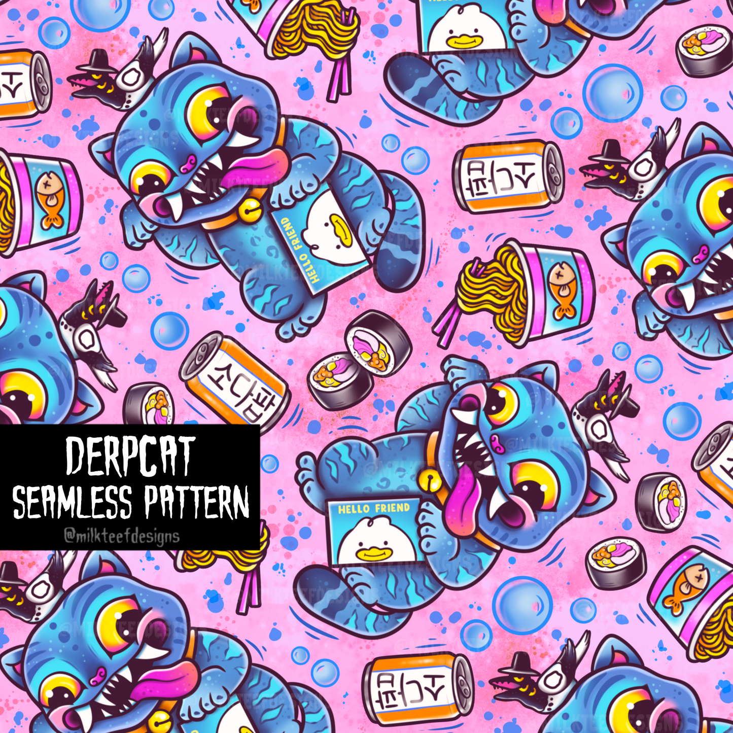 Derpycat  / Seamless Pattern