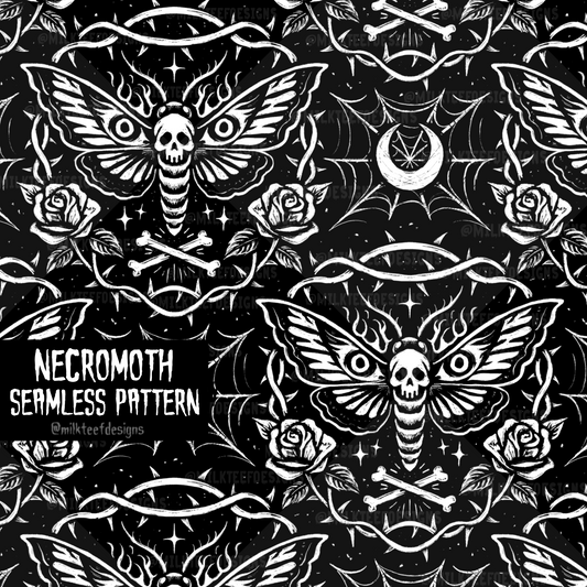 Necromoth  / Seamless Pattern