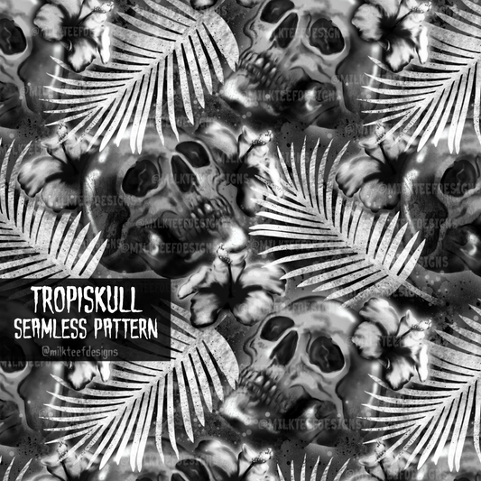 Tropiskull / Seamless Pattern