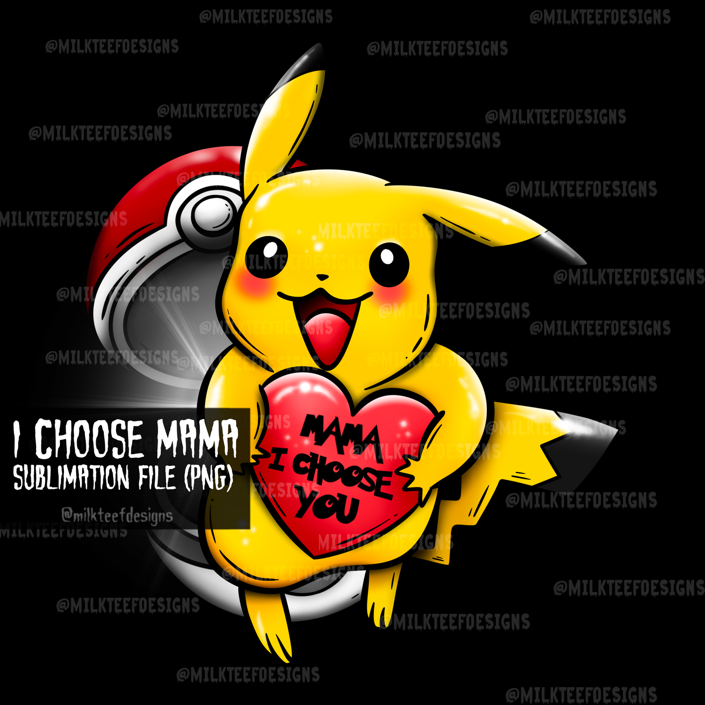 I Choose Mama / Seamless Pattern