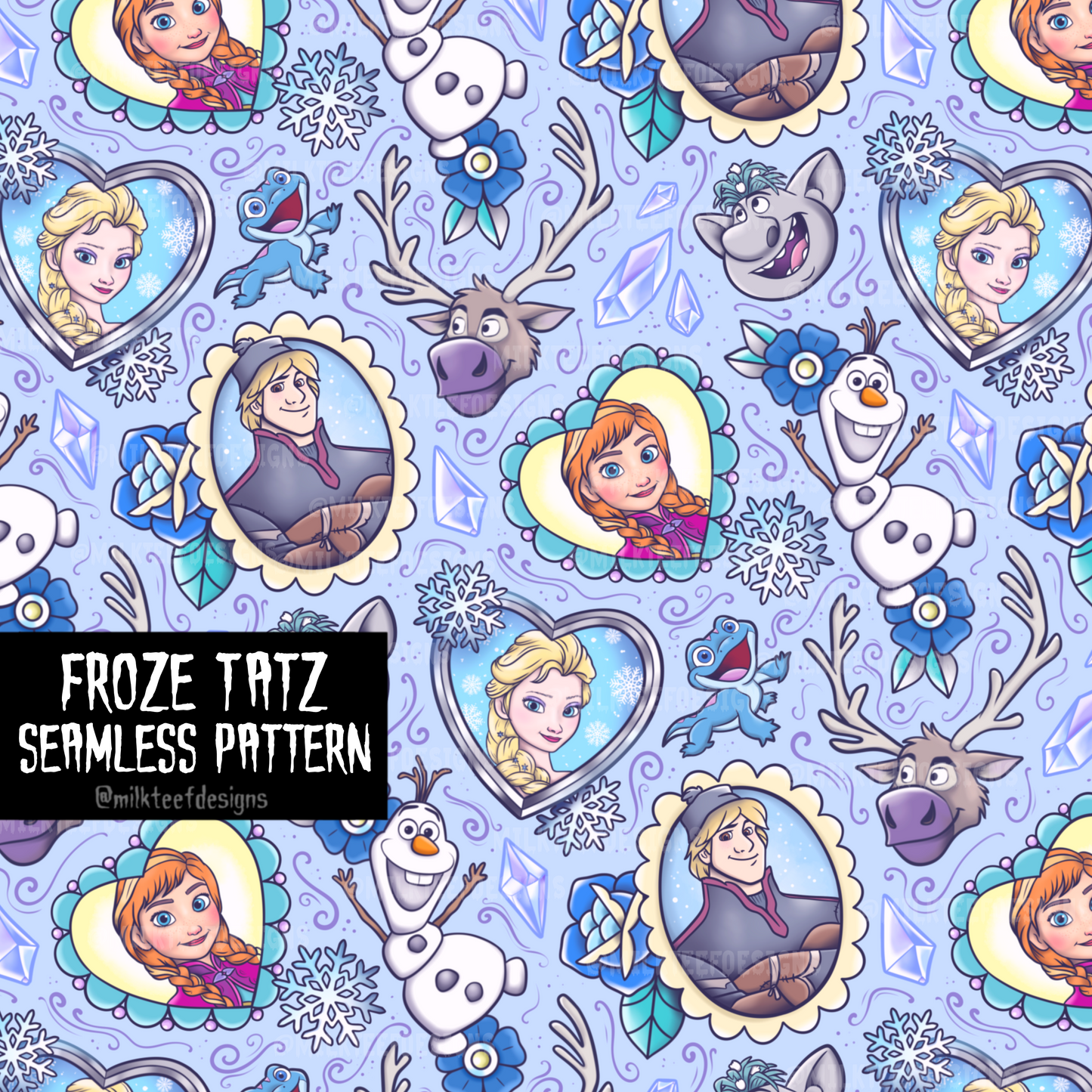 Freeze Tatz / Seamless Pattern