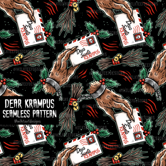 Dear Krampus / Seamless Pattern