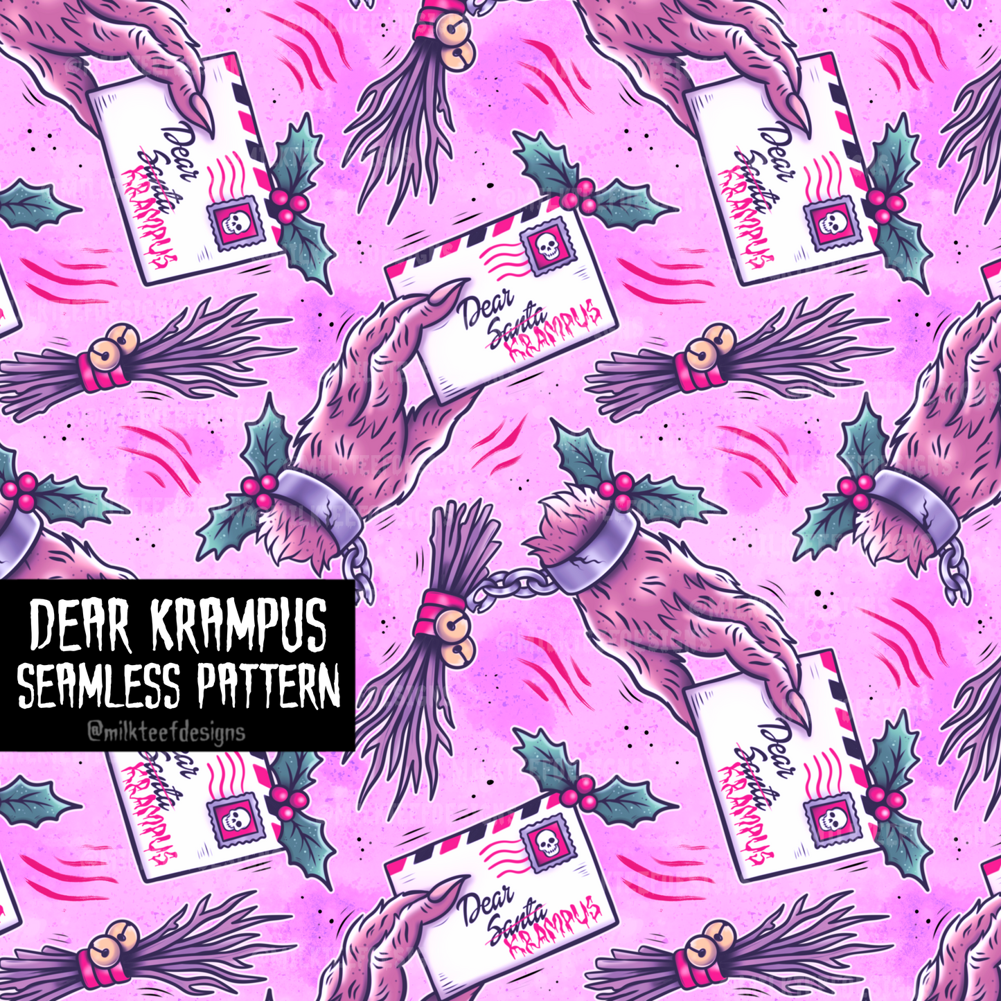 Dear Krampus / Seamless Pattern