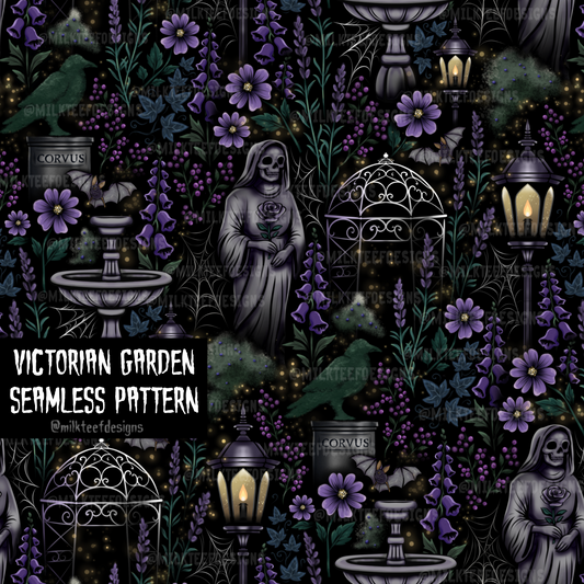 Victorian Garden / Seamless Pattern