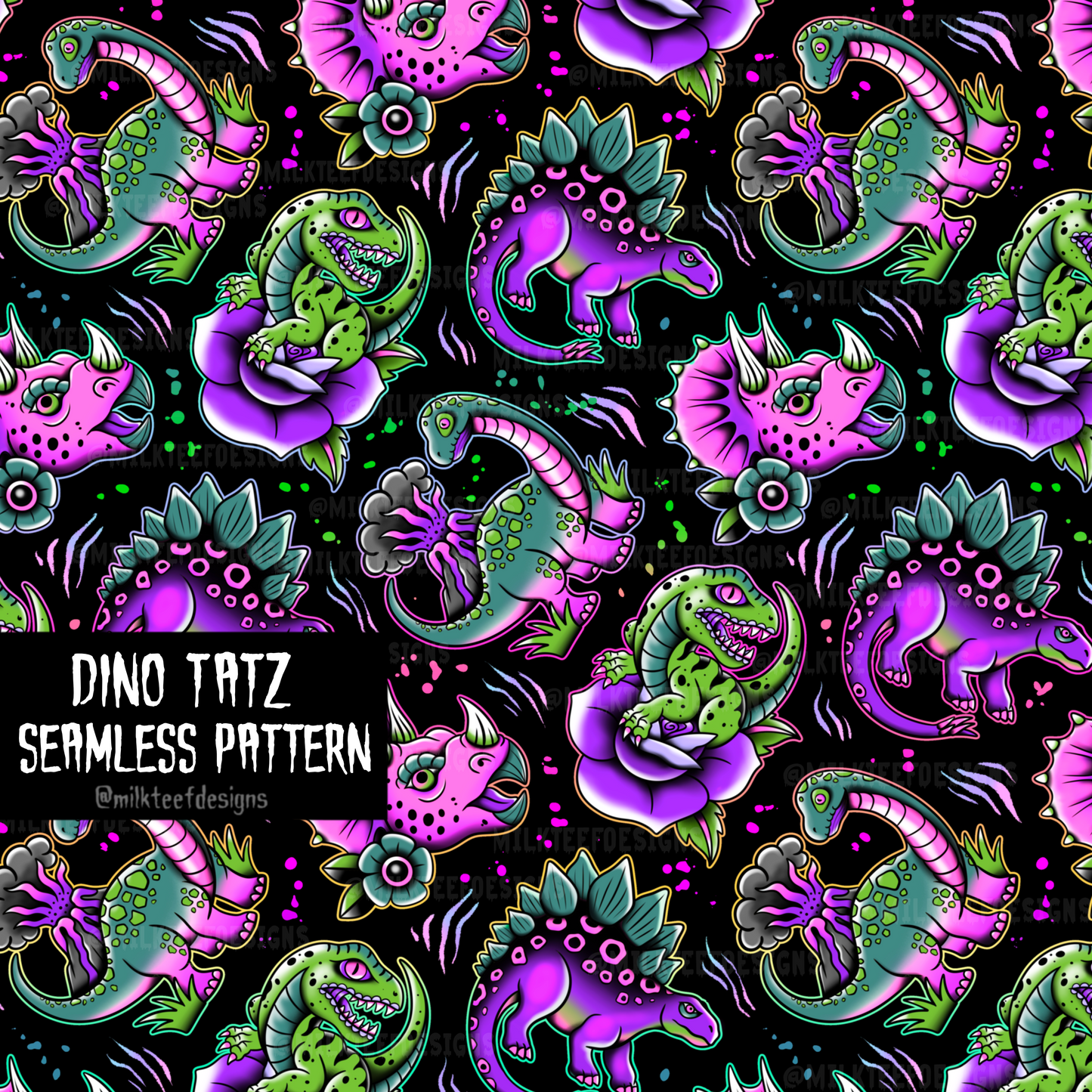 Dino Tatz / Seamless Pattern