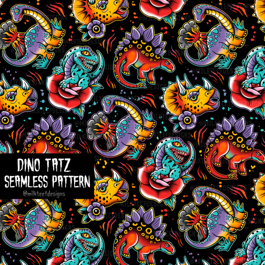 Dino Tatz / Seamless Pattern