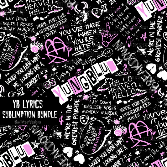 YB Lyrics / Seamless Pattern