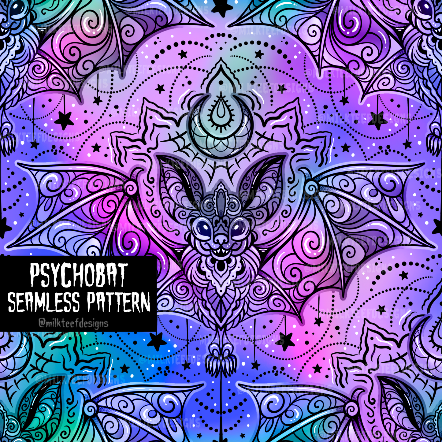 Psychobat / Seamless Patterns