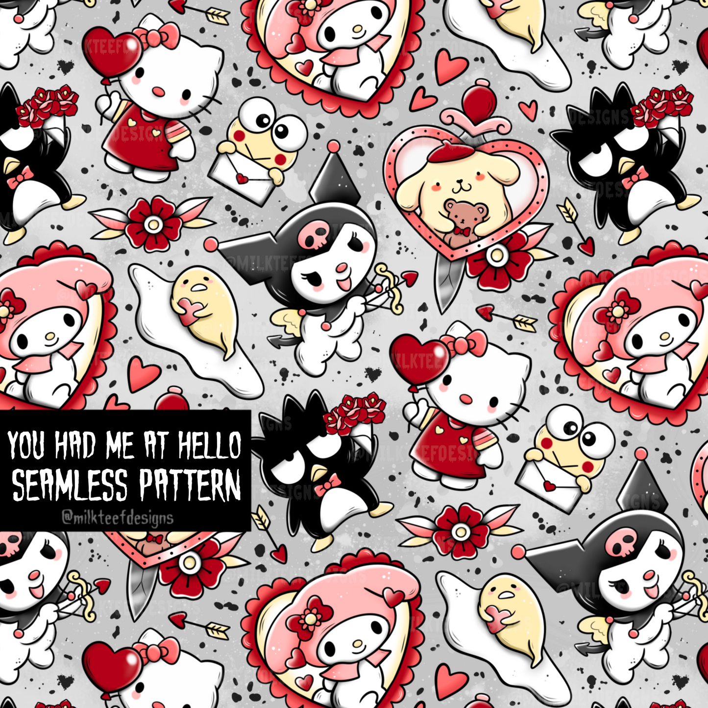 You Had Me At Hello  / Seamless Pattern