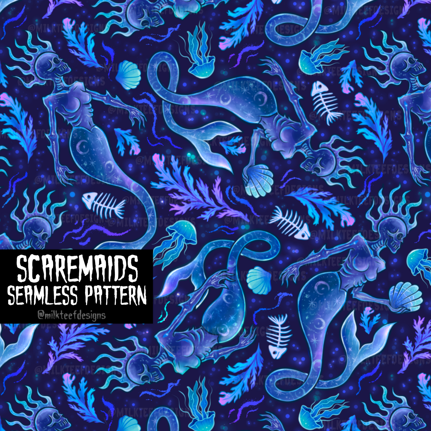 Scaremaids / Seamless Pattern (plus Moxie Market Freebie Seamless)